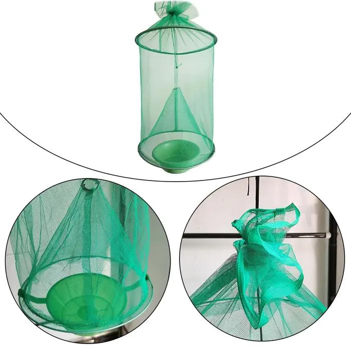 Piège à mouches suspendu réutilisable et pliable – Cage attrape-mouches pratique – Outil de contrôle des insectes pour la maison et le jardin
