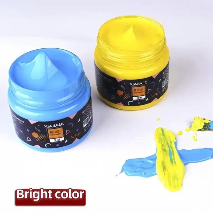 Peinture acrylique multicolore 100ml peinte à la main pour toile verre et papier artiste débutant professionnel création d'œuvres d'art occaions spéciales