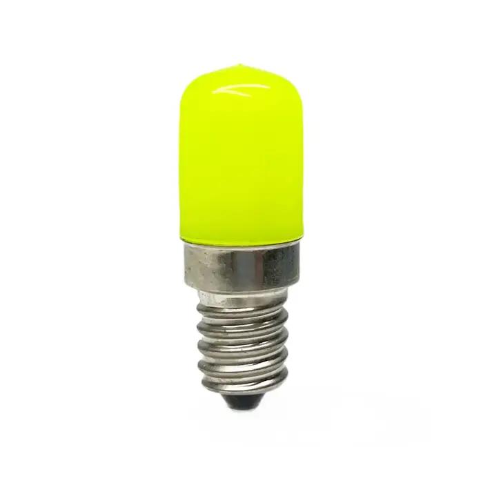 Ampoule LED colorée T18 Mini E14 E12 pour réfrigérateur, 2W, rouge, vert, bleu, jaune, blanc froid/c
