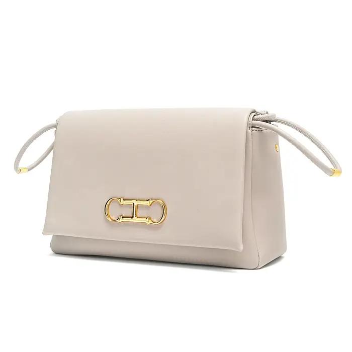 CHCH – sac à main pour chambre simple pour femmes, sac à main beige à rabat pour les déplacements qu