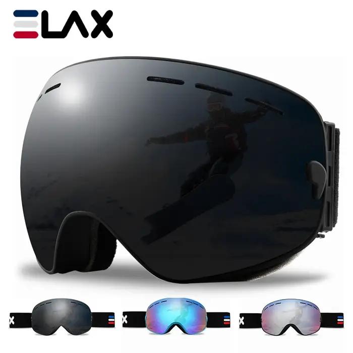 ELAX flambant neuf Double couche Anti-buée lunettes de Ski motoneige