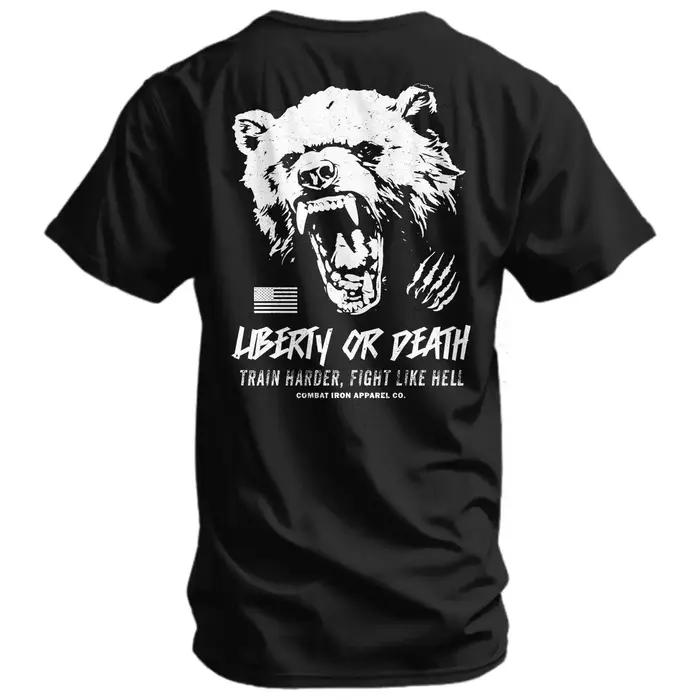 T-shirt pour homme Liberty or Death Fight Like Hell