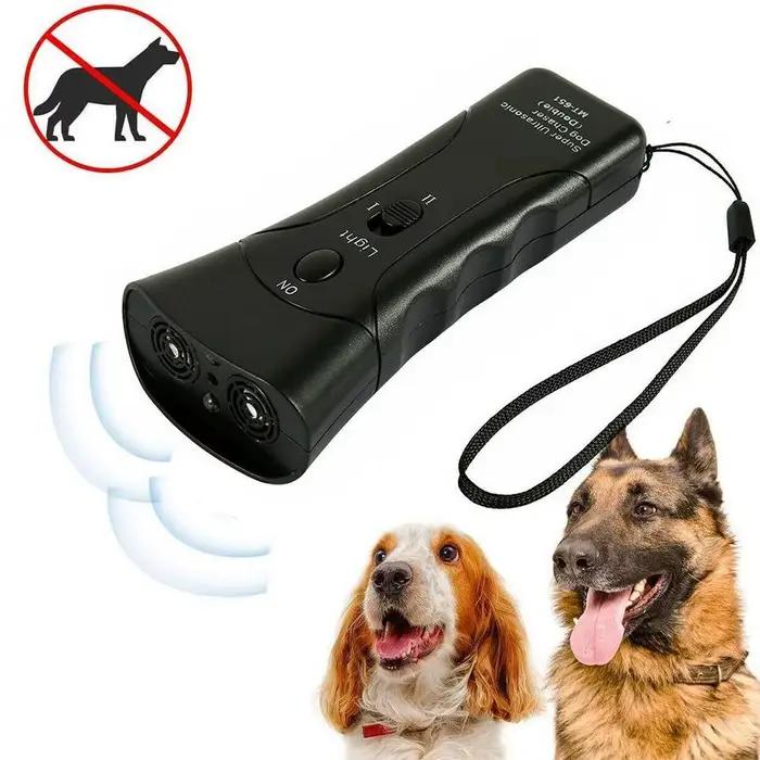 Répulsif ultrasonique pour chiens portable avec lanière et indicateur LED pour contrôler l'aboiement et l'entraînement en plein air et à la maison