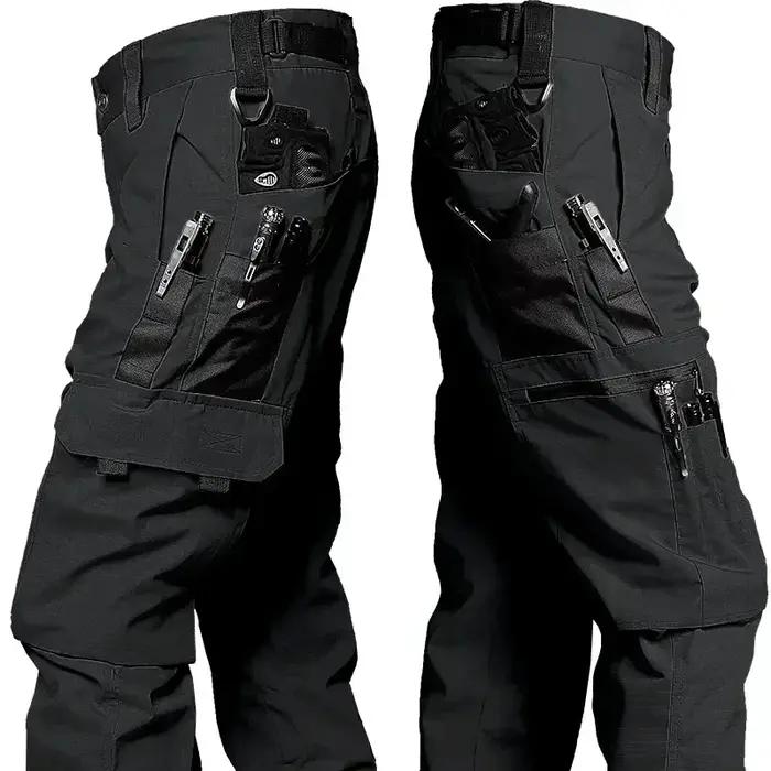 Pantalon cargo tactique homme 2024 imperméable multi-poches résistant pour chasse outdoor