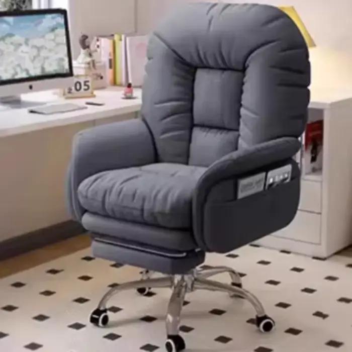 Roues blanches chaise De bureau Support arrière pivotant chaise De bureau ergonomique salle De médit
