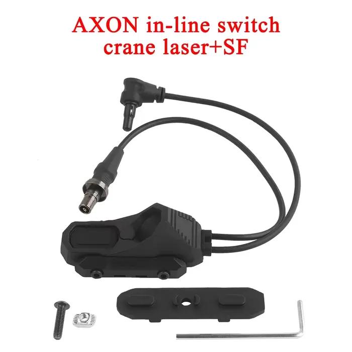 Interrupteur de pression tactique AXON pour lampe torche PEQ NGAL bouton-poussoir SF/2.5/Prises Crane adaptatif pour chasseurs et amoureux de plein air occaions spéciales