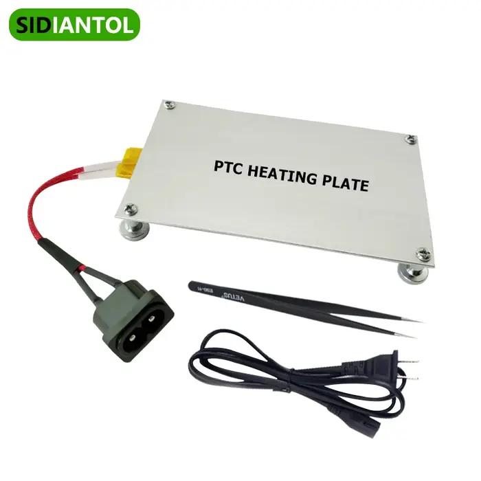 Plaque chauffante PTC 550W, plaque fendue en aluminium, pour barre LED BGA, dissolvant de réparation