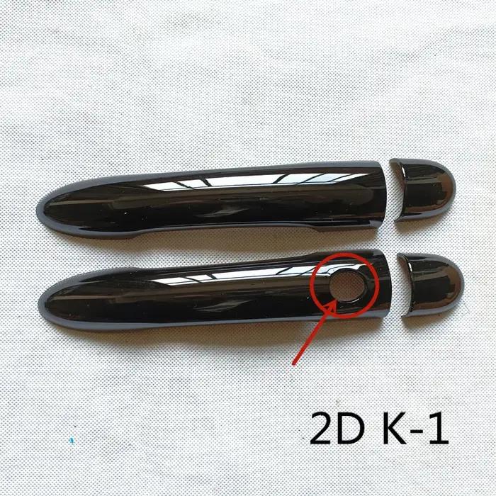 Couvercle de poignée de porte en plastique noir brillant, accessoires pour Renault Clio 3 MK3 iii 20