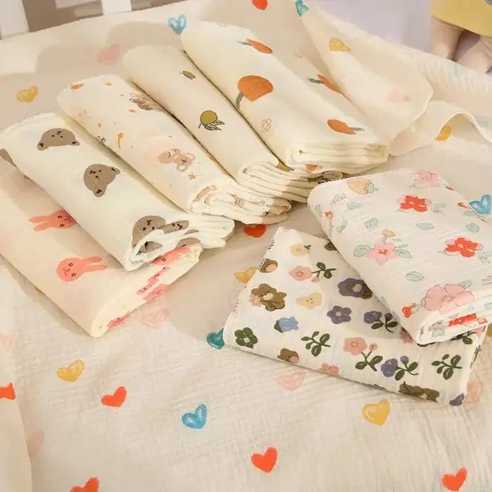 Couverture de réception pour bébé, en mousseline de coton, pour nouveau-né, literie, serviette de ba