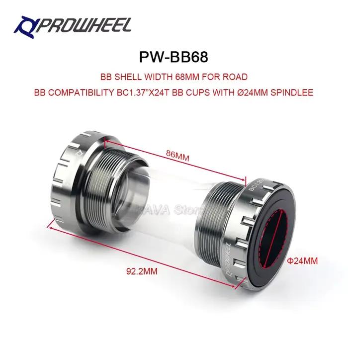 Prowheel-Bras de manivelle de vélo de route ultraléger, pignon de vélo, manivelle de 170mm, 172.5mm,