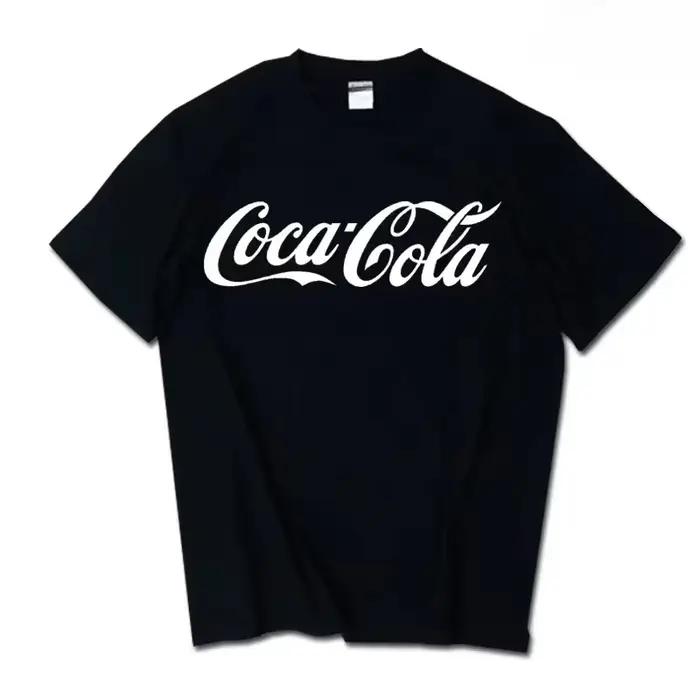 T-shirt classique avec logo Coca-Cola imprimé pour hommes et femmes