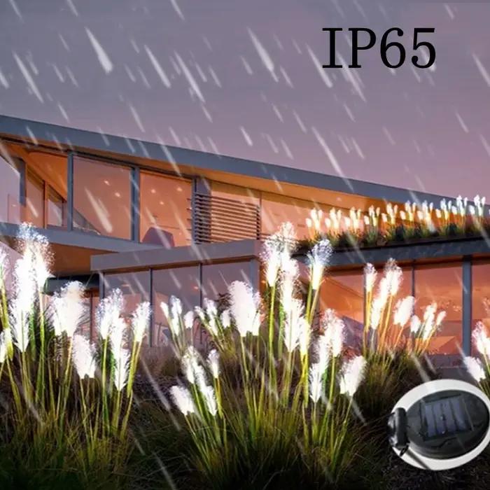 Lampe solaire de paysage de jardin, lumière du soleil, lampe de pelouse, Simulation de fleur de vole