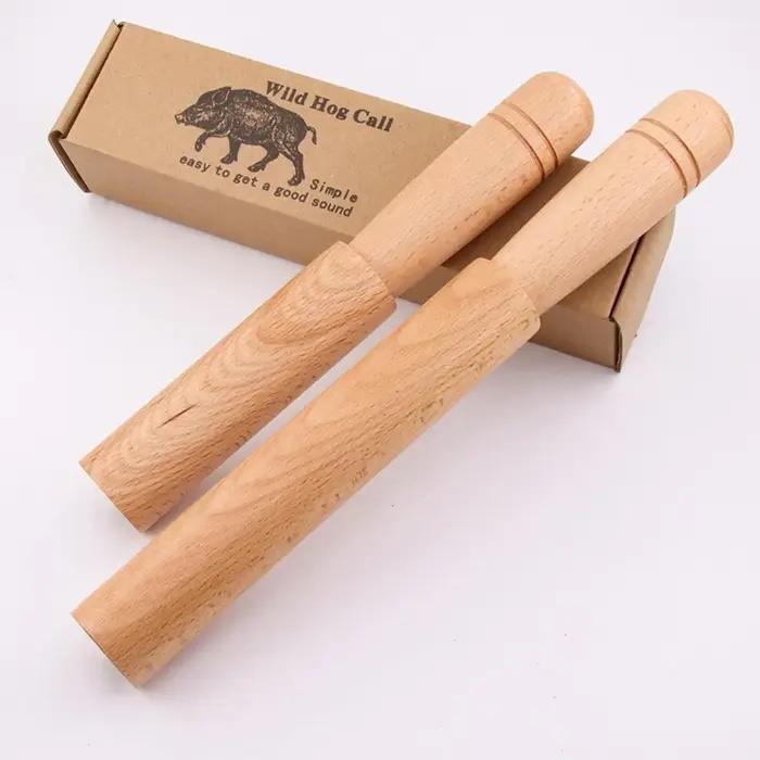 Sifflet appel sanglier bois portable - Flûte chasse facile à utiliser pour observation faune