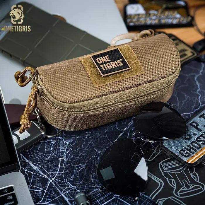 Étui à lunettes tactique ONETIGRIS avec système MOLLE - Boîte de protection anti-choc pour chasse outdoor