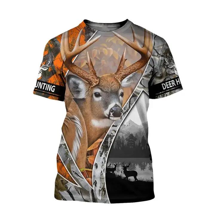 T-shirt pour homme imprimé en 3D Hunter
