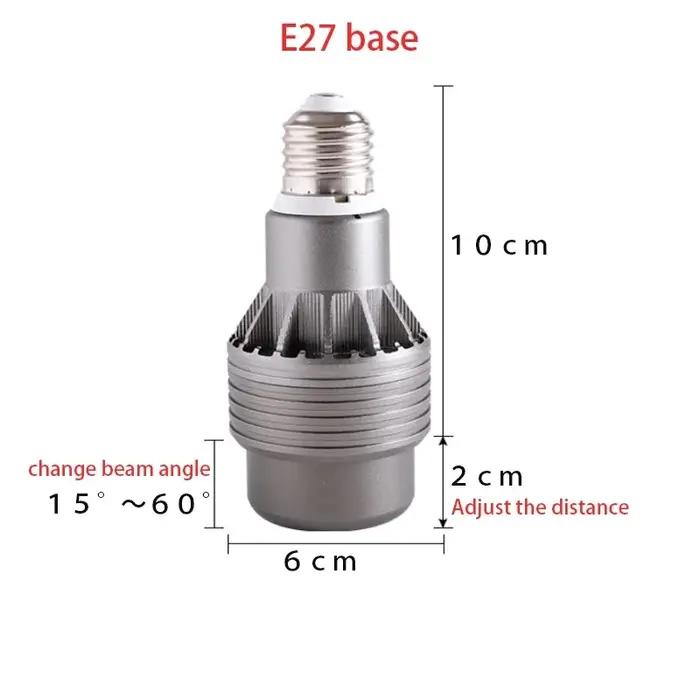 Projecteur LED de mise au point 110V 220V, ampoule E27, Zoom à vis, lumière chaude, lumière neutre,