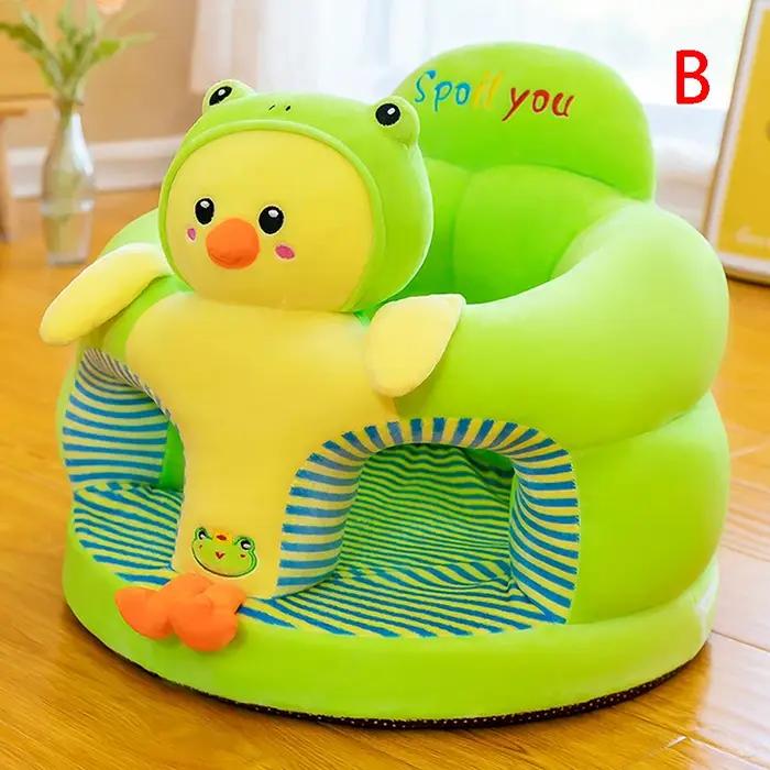 Housse de chaise d'assise pour bébé en forme d'animal mignon en cristal super doux et coton PP pour le confort et le plaisir des enfants lors des moments de jeu et des voyages