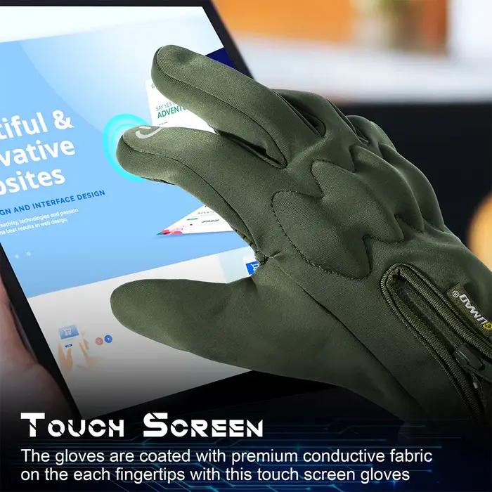 Gants de chasse thermiques hiver écran tactile anti-vent imperméables randonnée ski équipement