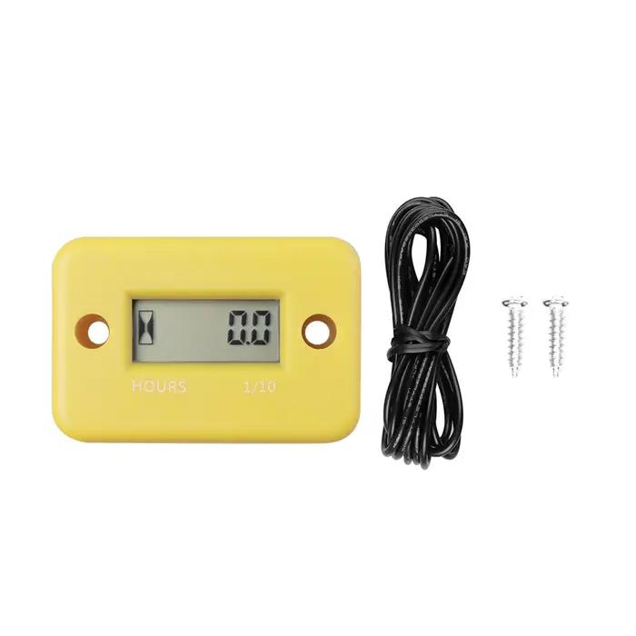 Compteur horaire numérique à écran LCD étanche pour vélo moto motoneige moteur marin maintenance durée de vie utilisation occassions spéciales