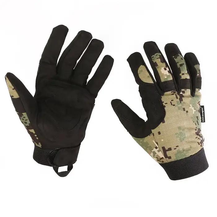 Gants camouflage tactiques Emersongear légers AOR2 pour chasse et randonnée - Protection main complète