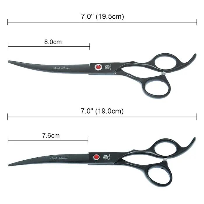 Ciseaux de Toilettage Professionnels pour Chiens, Ciseaux Amincissants et Coupe Incurvée, 18 Dents, Acier Inoxydable, Polyvalents et Élégants, Pour Toilettage Animal et Professionnels