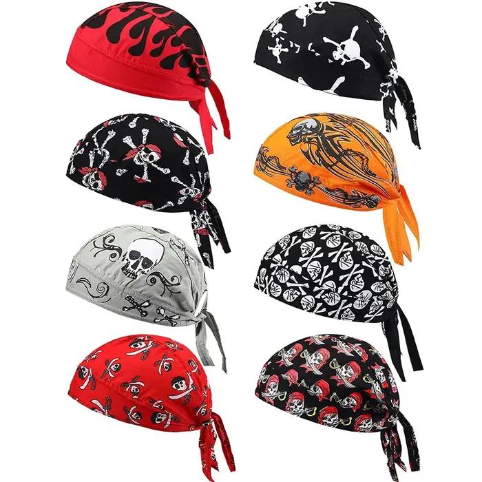 1 pièces cyclisme crâne Pirate casquette chapeau Bandana tête enveloppement respirant casque doublur