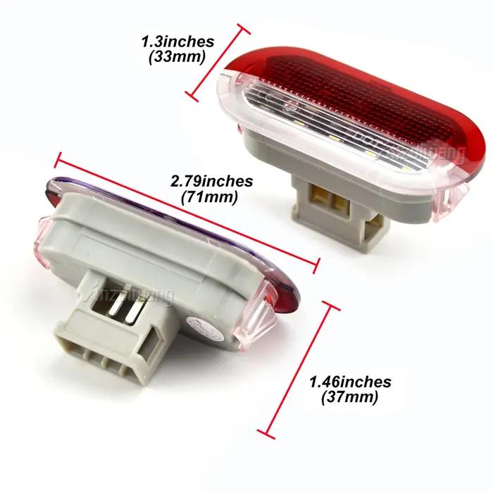 2 feux d'avertissement de porte Led, lampe de bienvenue de courtoisie intérieure pour VW Golf MK3 MK