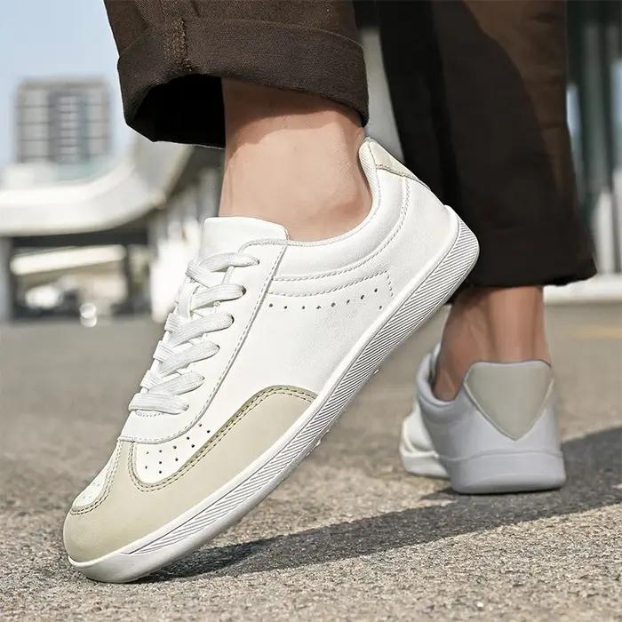 ELUVA chaussures pieds nus pour hommes boîte à bout large zéro goutte baskets minimalistes confortable course marche tenue décontracté chaussures pieds nus