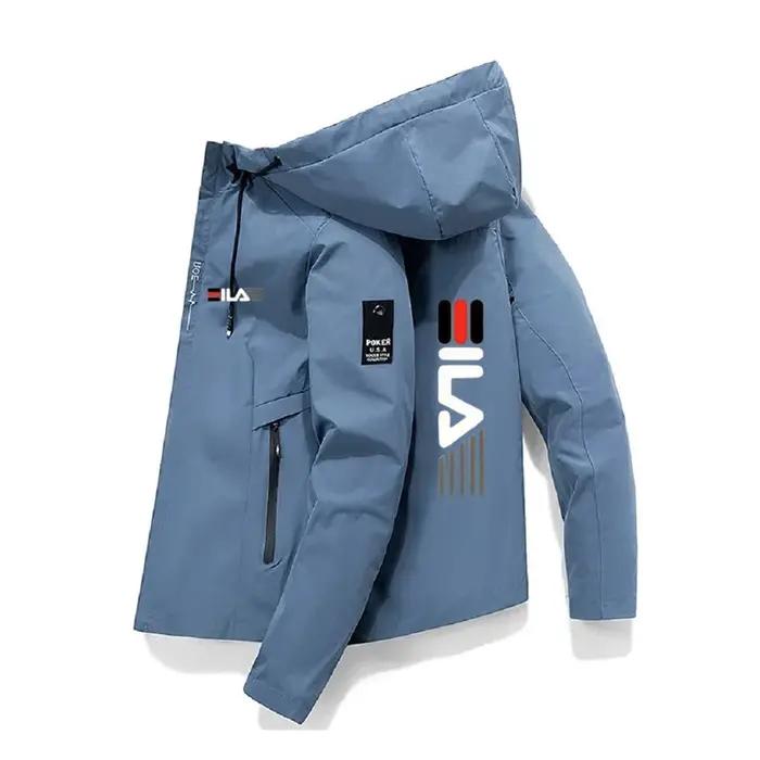 Veste de sport d'extérieur à capuche zippée coupe-vent pour homme tendance décontractée et mode occasions spéciales