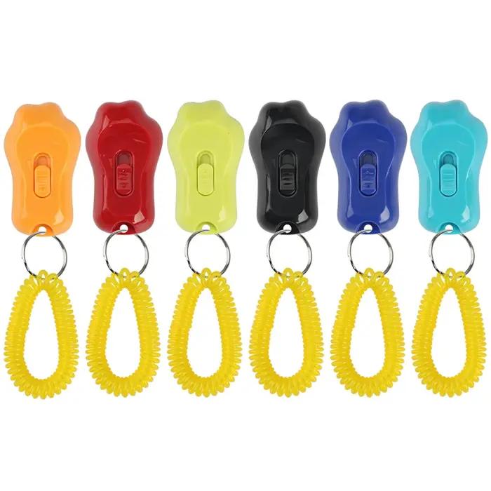 2 pièces en forme de patte chien Clicker jouets animaux de compagnie formation Clickers obéissance chien animaux formation formateur clic