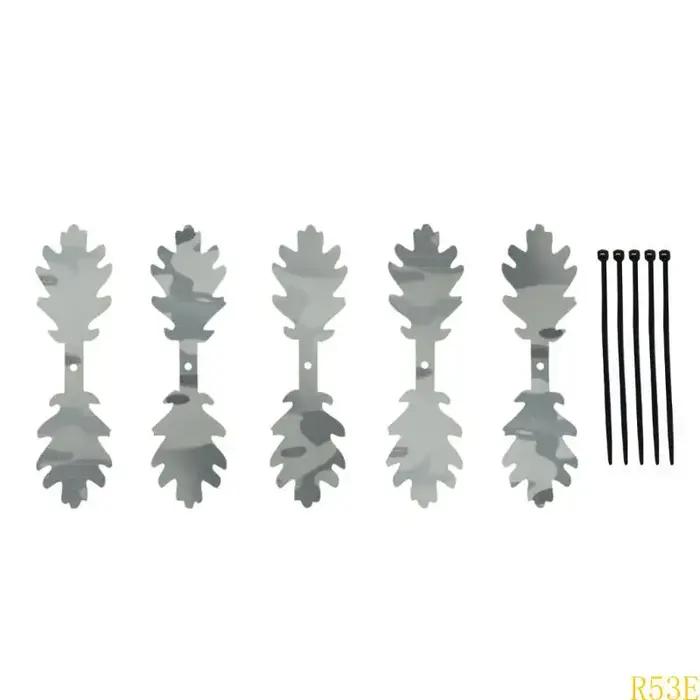 5 bandes feuilles camouflage pour chapeau casque sac à dos - Accessoires dissimulation décoration chasse