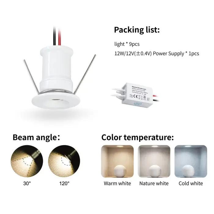 Mini projecteur LED 1W IP65