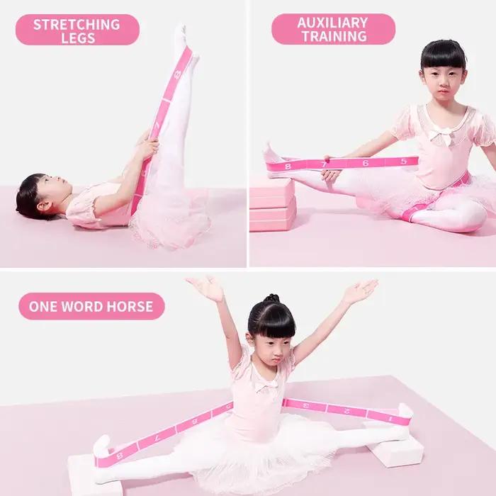 Bande élastique de danse pour enfants, Section numérique pour étirements, ceinture de résistance, ex
