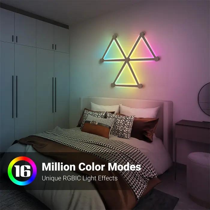 Lumière d'épissure bricolage lumière d'ambiance RGB applique murale intelligente lampe à commande vo
