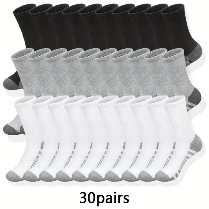 Lot 10/20/30 paires chaussettes classiques chasse - Ultra douces respirantes pour activités extérieures