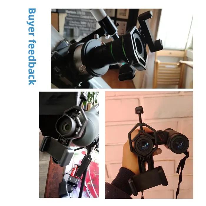Adaptateur smartphone universel pour télescope et jumelles - support de fixation mobile