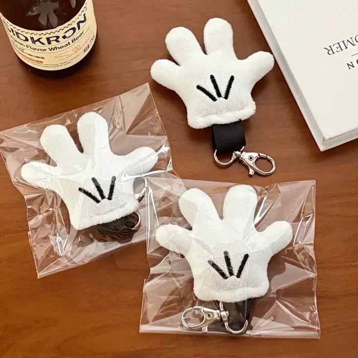 Pendentif gant en peluche créatif et merveilleux, 1/2 pièces, mignon, porte-clés, décoration de sac
