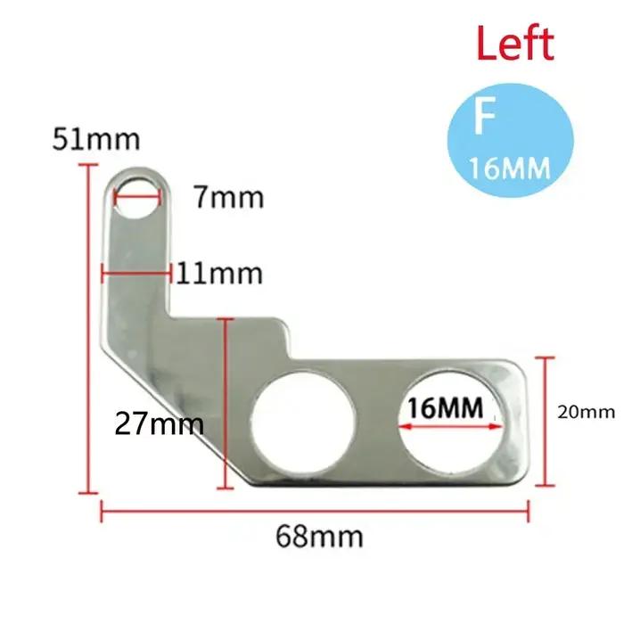 Support universel en acier inoxydable pour moto, 16MM, pour interrupteur à bouton étanche, équipemen