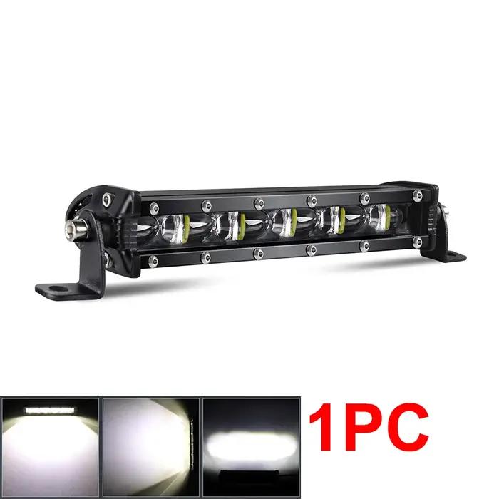 8D 8 "12V 24V projecteur barre lumineuse LED tout-terrain mince Barra LED