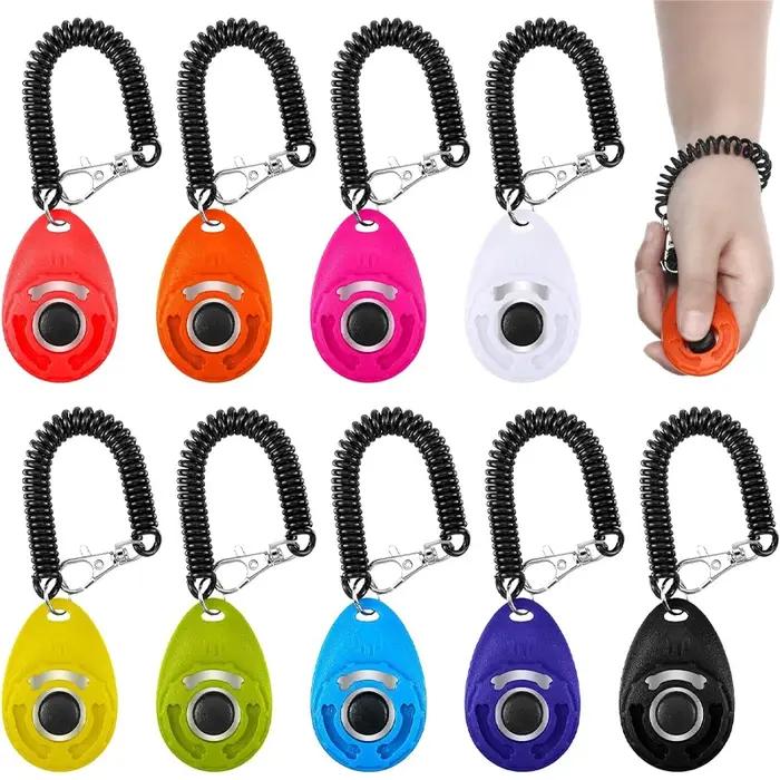 Cliquet d'entraînement pour chien et chat cliquettant aide à l'entraînement bracelets réglables cliquet de poignet sonore fournitures pour chiens et chats occasions spéciales