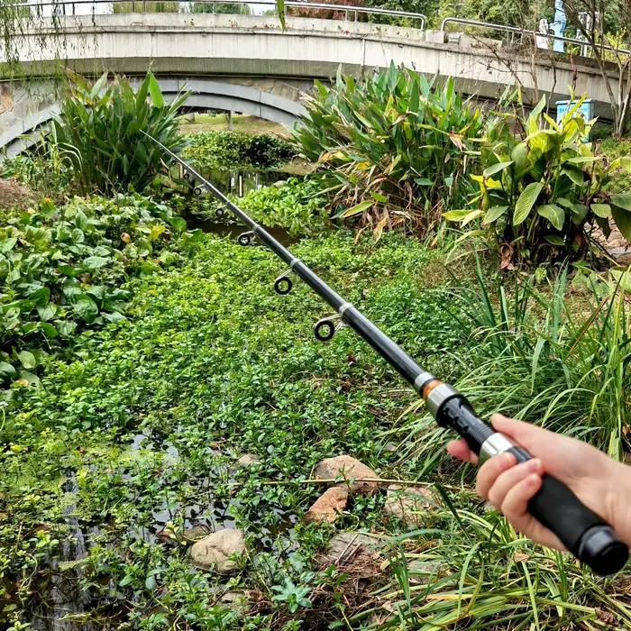 Canne télescopique JOSBY 2.3m pêche spinning carpe feeder - Ultra portable pour voyage