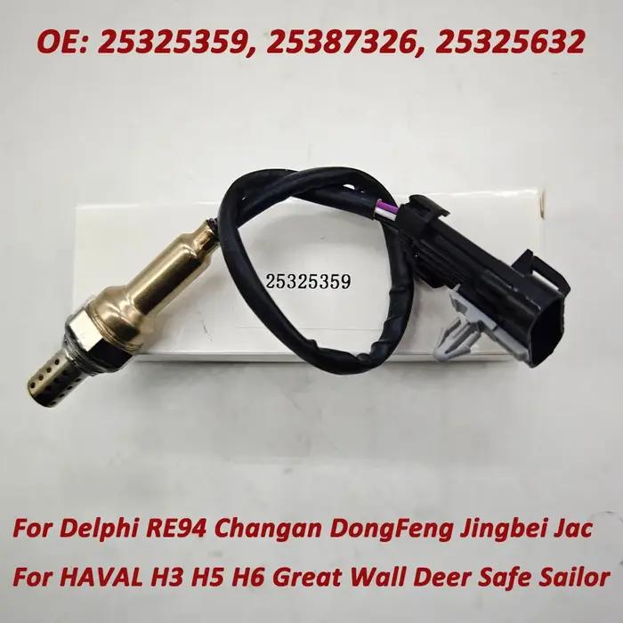 Sonde Lambda pour capteur d'oxygène, Delphi RE94, Changan DongFeng, Jingbei, Jac Nings, S3612300, 25