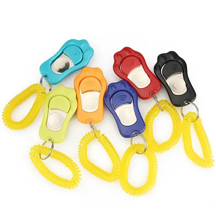 2 pièces en forme de patte chien Clicker jouets animaux de compagnie formation Clickers obéissance chien animaux formation formateur clic