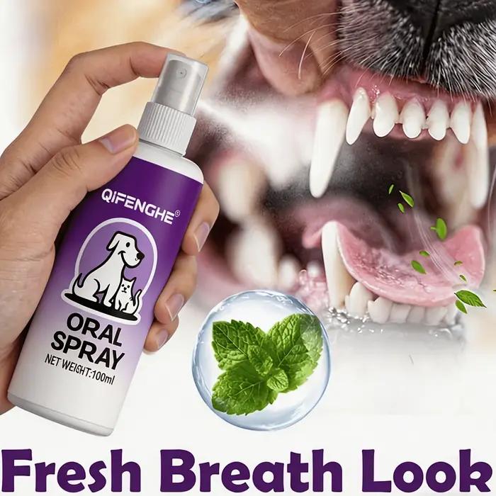 Spray buccal pour animaux de compagnie, brume d'hygiène buccale fraîche, formule douce et légère, ap