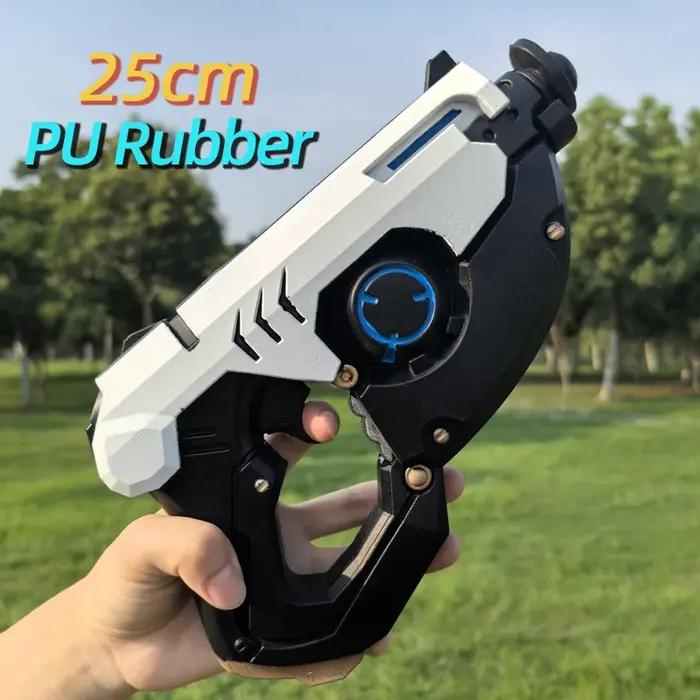 1:1 jeu de Cosplay OW Cole Cassidy Revolvers arme pistolet sécurité PU cadeau en plein air jouet en caoutchouc soldat 76 D. va Tracer pas de tir
