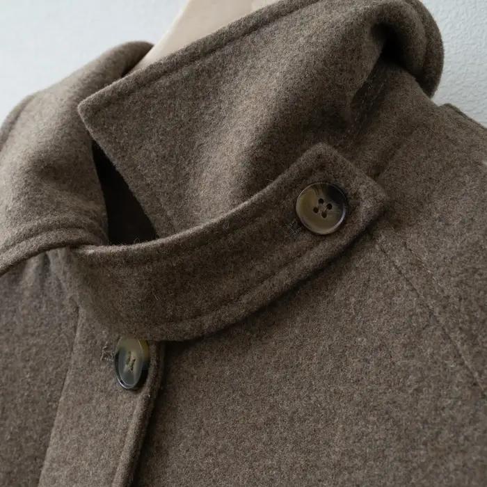 Manteau long en laine pour femme, printemps 2026, maxi-manteau