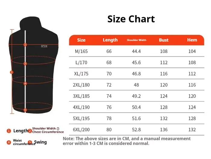 Gilet chauffant électrique Ayrbao 21 zones de chauffage pour hommes et femmes occasion chasse randonnée ski hiver voyage