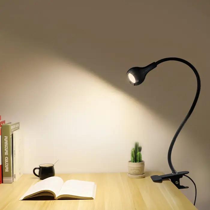 Lampe de Table USB 5V avec support à Clip, accessoires de bureau flexibles pour bureau, chambre à co