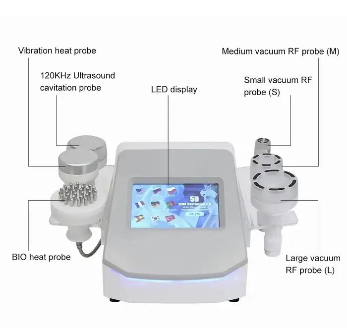 Machine de thérapie sous vide par Cavitation 120K 5D, combustion des graisses ultrasonique, éliminat