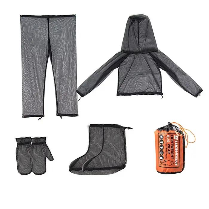 Combinaison en Maille Contre les Moustiques, Ensemble de Protection pour l'Extérieur, Capuche, Vêtem